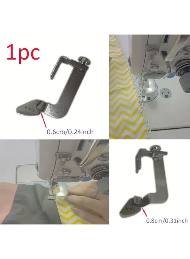 8mm Adjustable Flat Car Non Ironing Hem Folding Puller Foot For Door Plackets And Seam Positioning - Image 1
